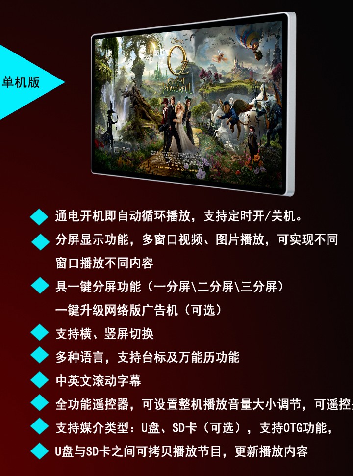 19寸壁掛式液晶廣告機(jī) 19寸壁掛式液晶廣告機(jī)